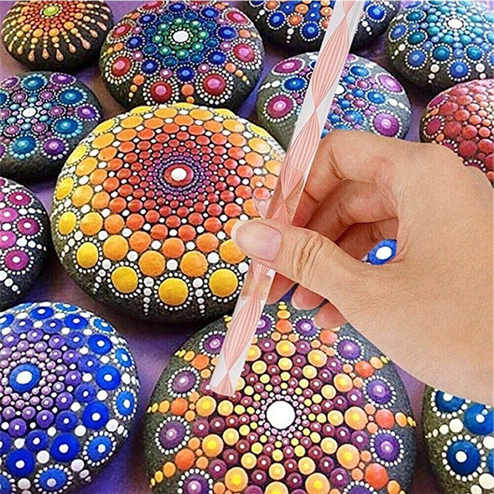 25pcs set Mandala Dotting Tools for Painting Rocks Mandala Painting Dotting Stencil Dot Mandala Kit Nail Rock Fabric Wall Art