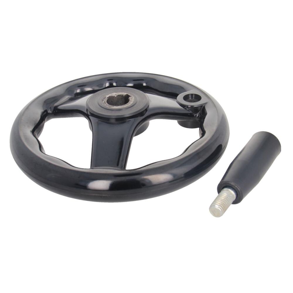 3 Spoked Hand Wheel 16mm/18mm Hole Diameter PP/Bakelite Handle Machine Accessories For Lathe Milling Machine 1pcs