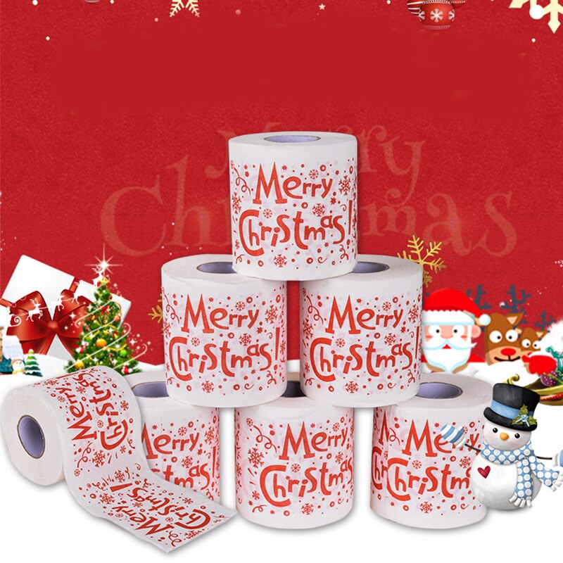 Kerst Patroon Serie Roll Papier Kerst Decoraties Prints Leuke Wc Papier Kerst Decoraties Voor Thuis