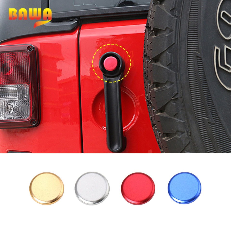 Bawa 2 4 Deuren Handvat Knop Stickers Voor Jeep Wrangler Jk 2007 Aluminium Auto Exterieur Deuren Handgrepen accessoires