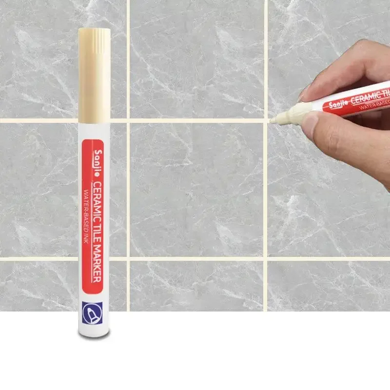 Stylo marqueur blanc étanche, réparation de couture murale, carrelage, marqueurs de coulis, sol salle de bains, outils de brosse à peinture de décontamination, 1/3 pièces: vert militaire