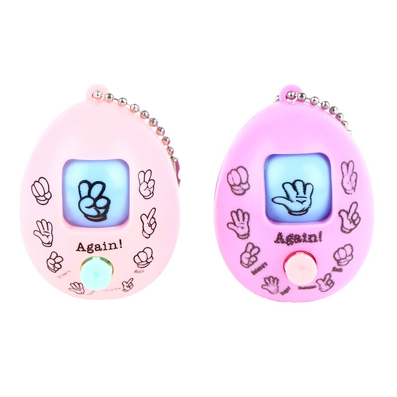 5pcs Mini Mora Device Fair Finger-guessing Game Rock Paper Scissors Play Toy Round Egg Delicate and Funny Key Chain Pendant