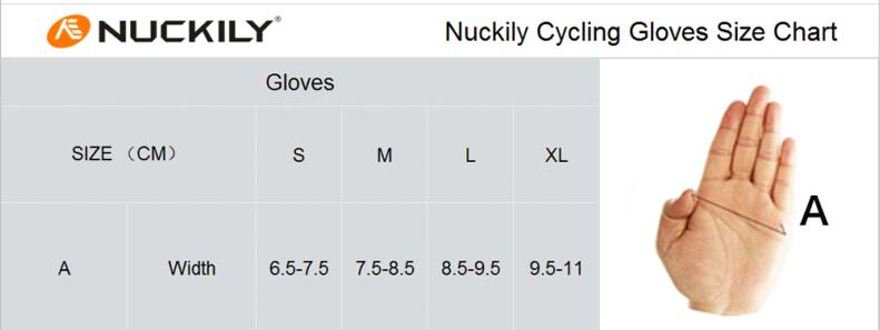 NUCKILY Short Finger Cycling Gloves Polyester Road Bike Hand Wear For Adults N3555