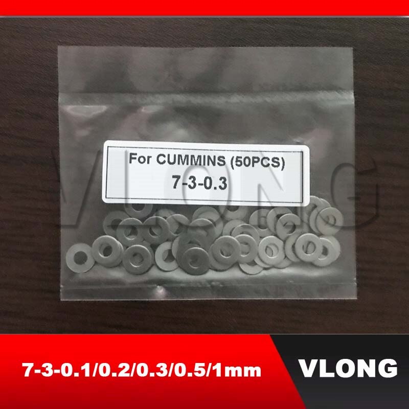 100pcs Chinese Made Adjustable Washer Shims For Cummins Fuel Injector Adjust The Pressure Washer Shims 7-3-0.2 Adjustment Washer