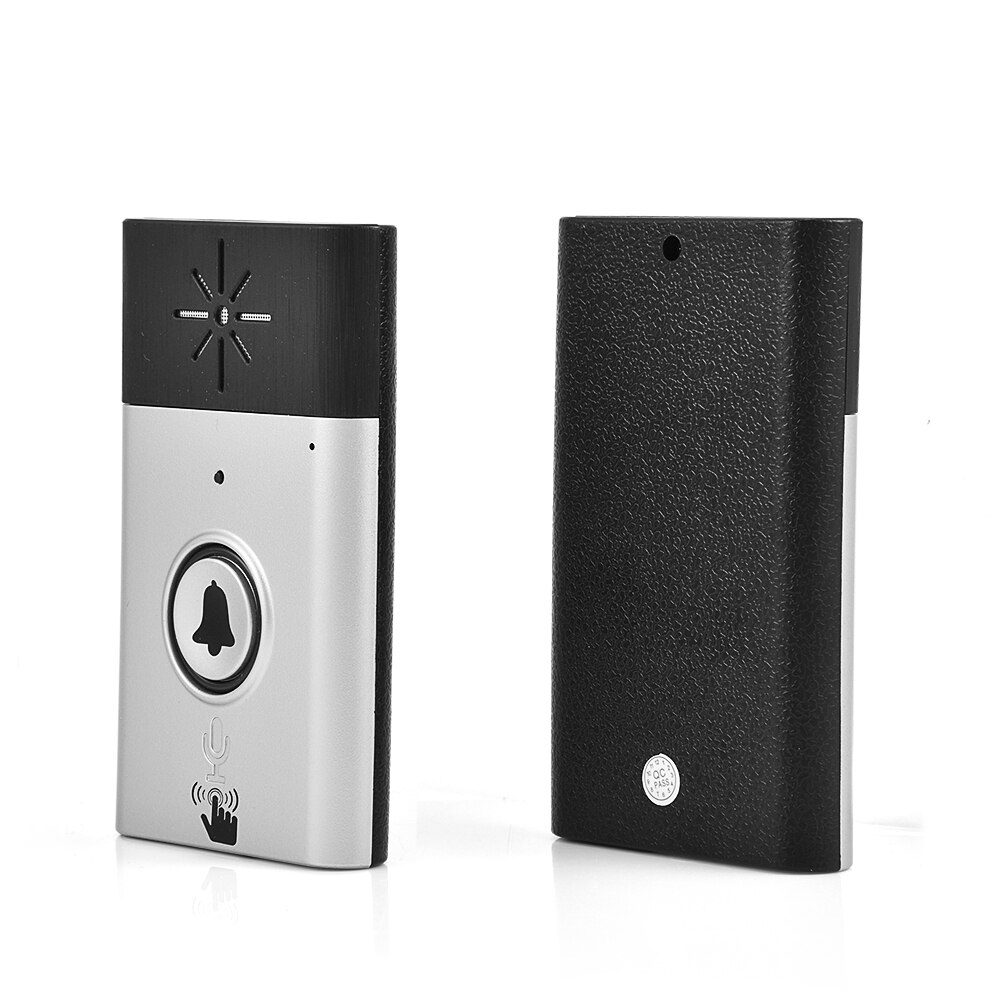 Mini Wireless Doorbell Dual Way Voice Intercom Doorbells 2.4GHz Intercom Doorbell With Mic And Speaker Interphone System​​