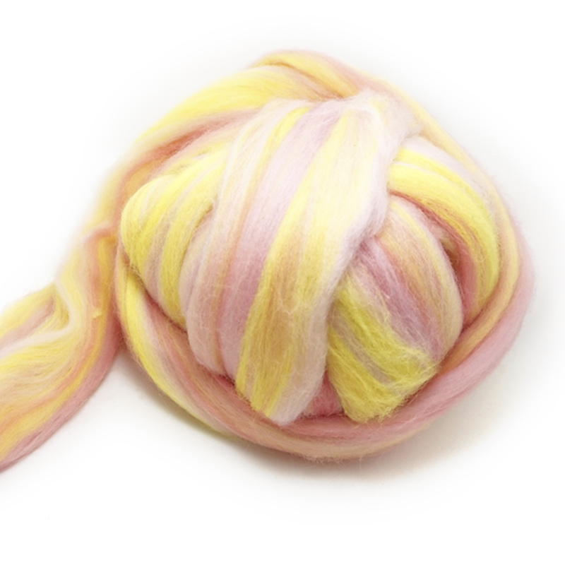 Extra Fijne kleur mengsel Merino Wol roving fiber gebogen wol 50G Perfect in Nat en naaldvilten y16