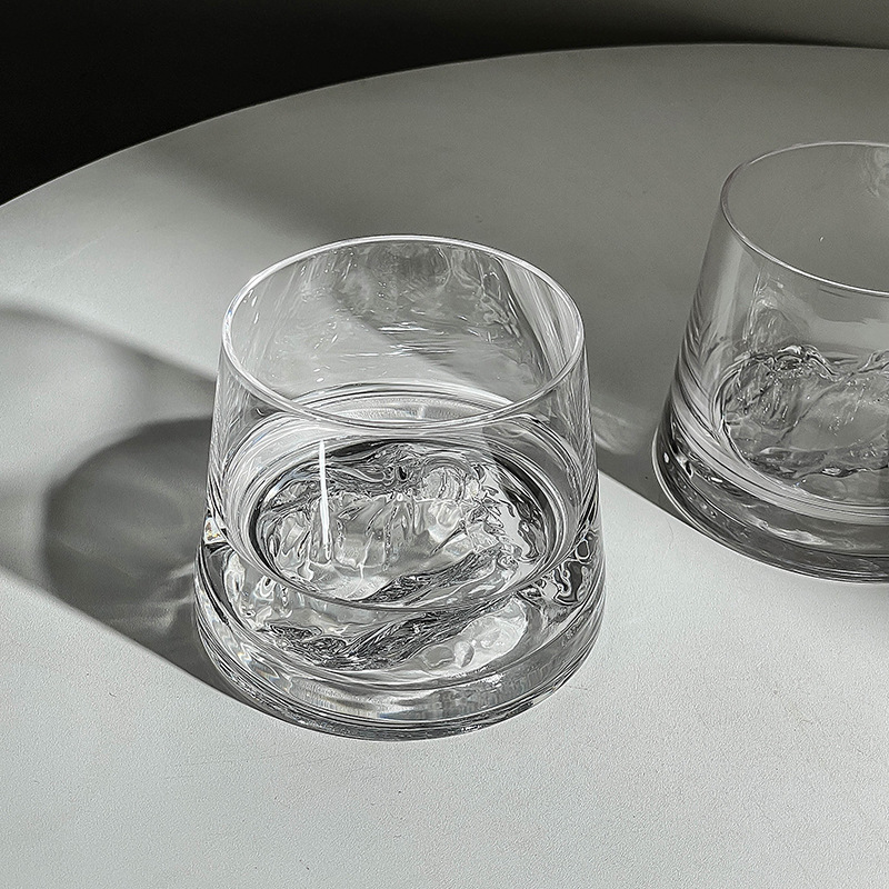 Copo de Vidro Iceberg Transparente para Uísque e Vinho, Copos Japoneses, Bebidas para Café, Bebidas, Refrigerante, Água, Suco, Bar Acessórios, 250ml