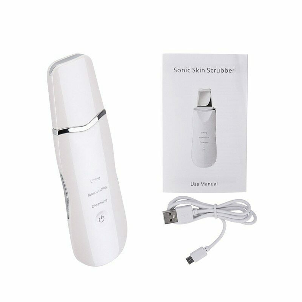 Ultrasonic Face Cleaning Skin Scrubber Facial Cleaner Skin Peeling Blackhead Removal Pore Cleaner Face Scrubber