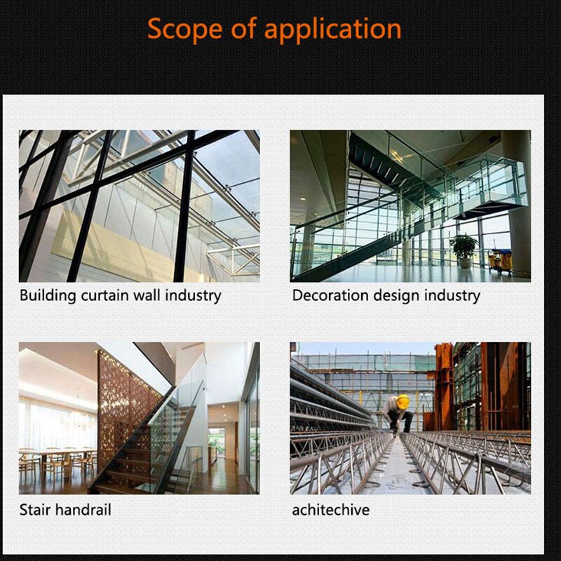 304 Stainless Steel Glass Clamp Holder Square Round Glass Pool Fence Clamp Home Garden Stairs Balcony Glass Floor Clamp