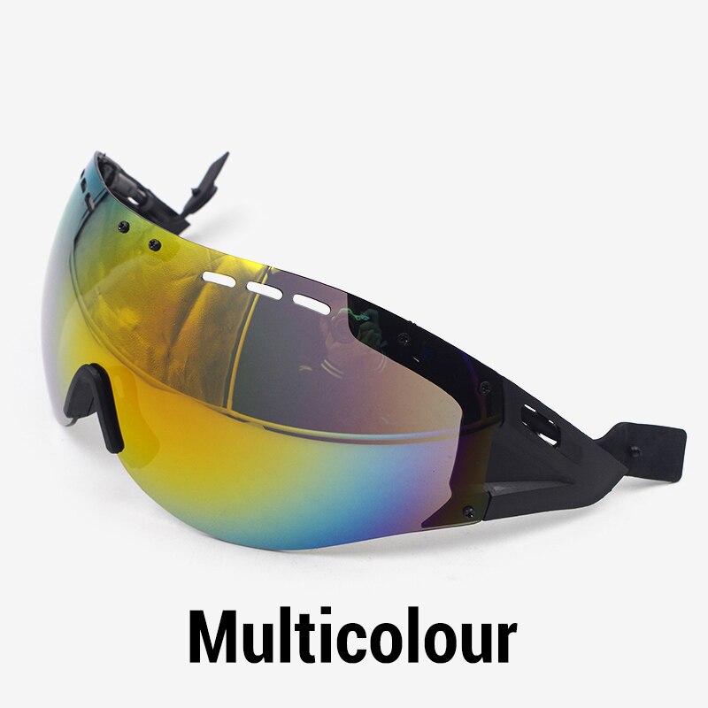 Straße fahrrad helm auge Casco Ciclismo objektiv aero helm tt road radfahren helm sonnenblende len zeitfahren brille fahrrad Zubehör: multicolor