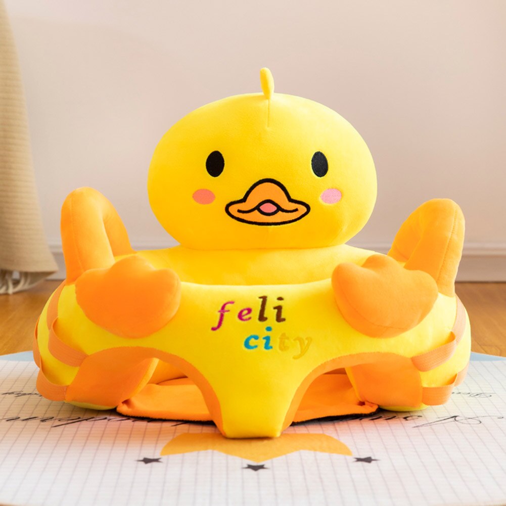 Baby plys stol sofa støtte sæde spædbørn småbørn rede let at lære at sidde tegneserieværktøj små børn tilbehør