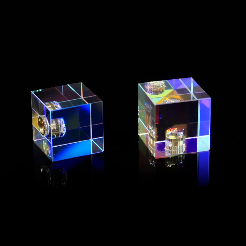 25*25*25Mm/0.98*0.98 * 0.98in Cubic Wetenschap Cube Optische Prisma Fotografie Met Hexahedral prisma Woondecoratie Prisma Glas