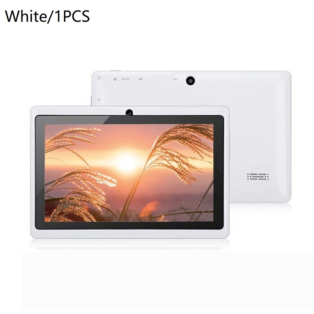 7 Inches High Definition Screen Tablet Pc A33 Wireless 512mb+4g Fidelity Sound Effect Wifi Version Tablet Computer: WHITE / US Plug