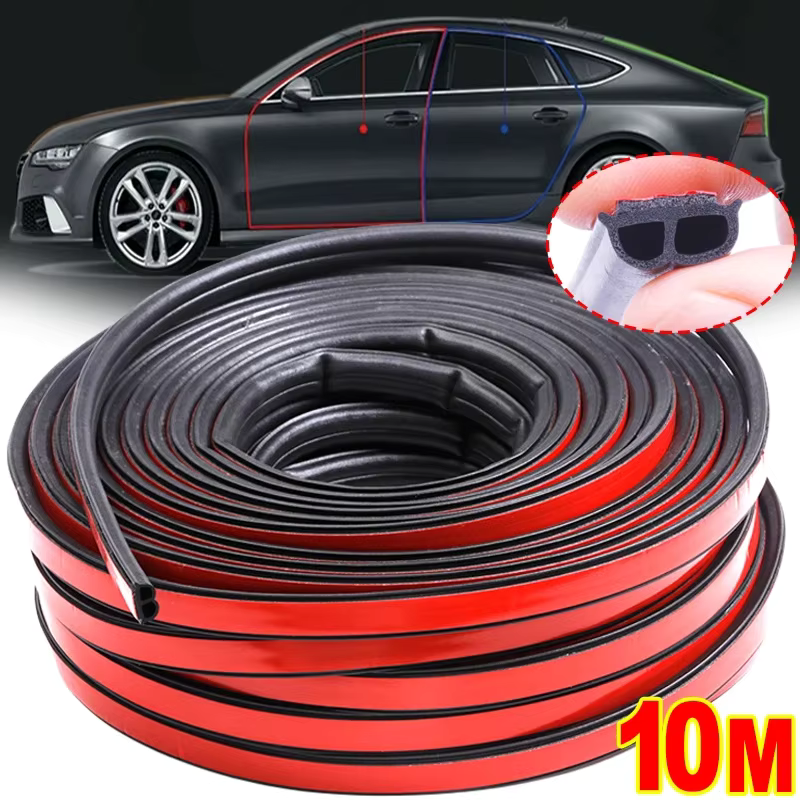 Autodeur Geluiddichte Anti-stof Afdichting Strip Autodeur Afdichting Strip Universele Geluidsisolatie Epdm Truck Auto Rubber Waterdichte Afdichtingen
