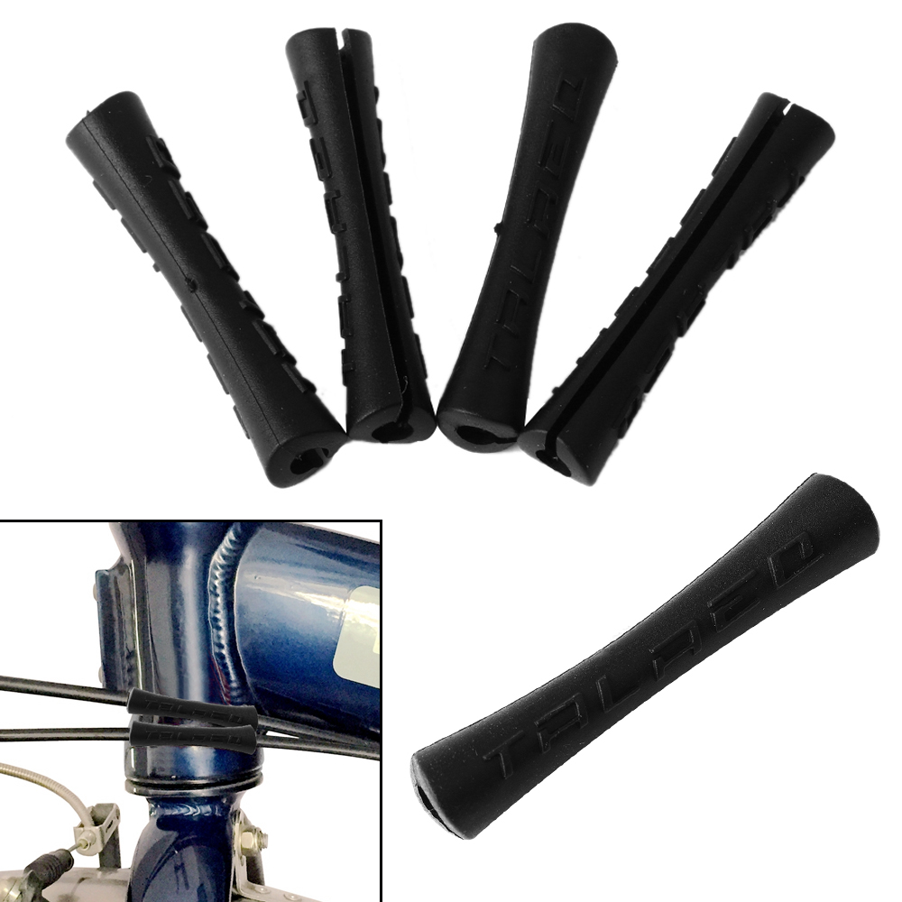 4 Stuks Fiets Kabel Rubber Protector Lijn Pijp Mouw Voor Mountainbike Fietsen 2 Kleuren Ultralight Shift Brake Frame Bescherming
