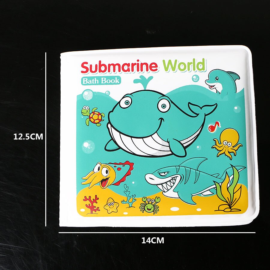 Di acqua del fumetto Divertente Da Bagno Libri con il Suono BB, di Nuoto Bagno Giocattolo Per Bambini Impermeabile Libri Primi Giocattoli Educativi Per I Bambini: Submarine world