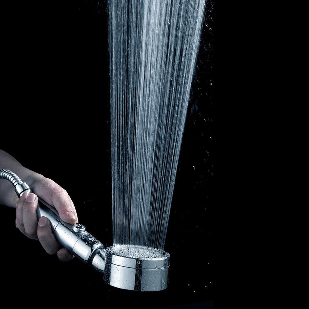 Shower Hand Shower One Button Water Stop Rotating Shower Head Japanese Style Nozzle Universal Moving Head