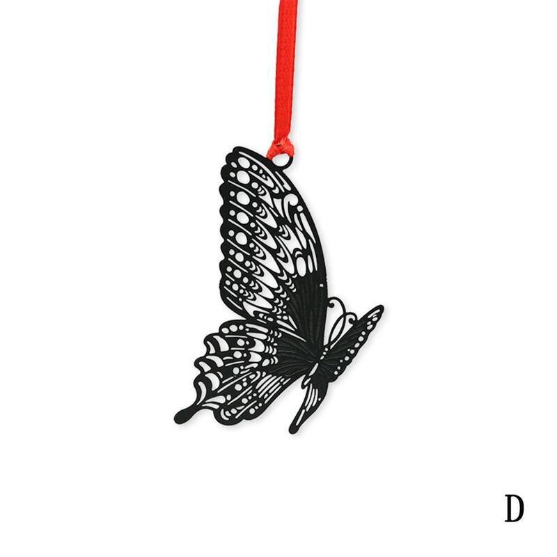 Chinesischen Traditionellen Stil Lesezeichen Diy Kawaii Schmetterling Vogel KäFeige Feder Blume Metall Lesezeichen Für Buch Kreative Schreibwaren: D