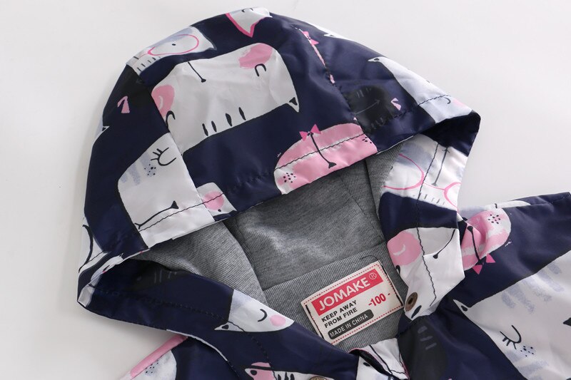 Kinderen Peuter Kids Baby Meisjes Jongens Hooded Cartoon Sweatshirt Wind Jas Outfits Uitloper maten 2t Lange Kinderen Bovenkleding # augustus