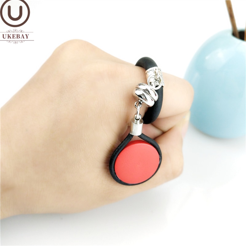 UKEBAY Tassel Jewelry Rings Women Luxury Rings Bohemia Wedding Accessories Rubber Meterial Ring