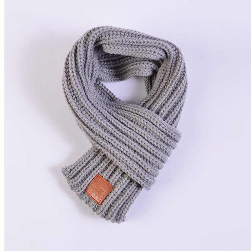 Winter Kids Scarves Warm Baby Boys Girls Scarf Solid Soft Scarf Collar Children Stretch Neck Ring