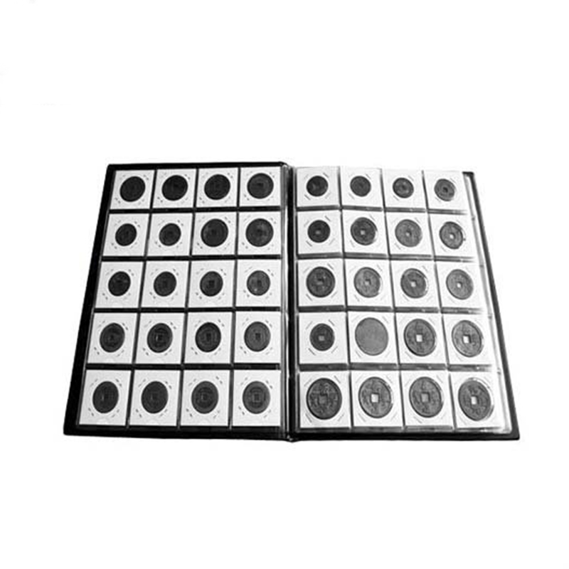50Pcs Square Cardboard Case Coin Holders Coin Album Collection Stamp Coin Holder Cover 12 Specifications Coin Supplies