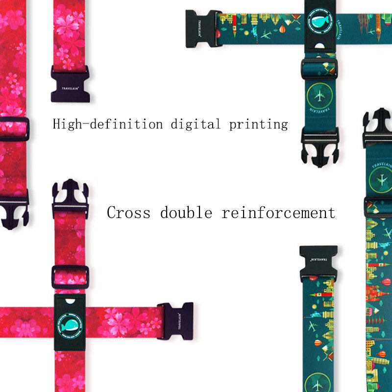 DIHFXX Brand Luggage Cross belt adjustable Travel Suitcase band Luggage Suitcase rope Straps travel accessorie high qualit viaje