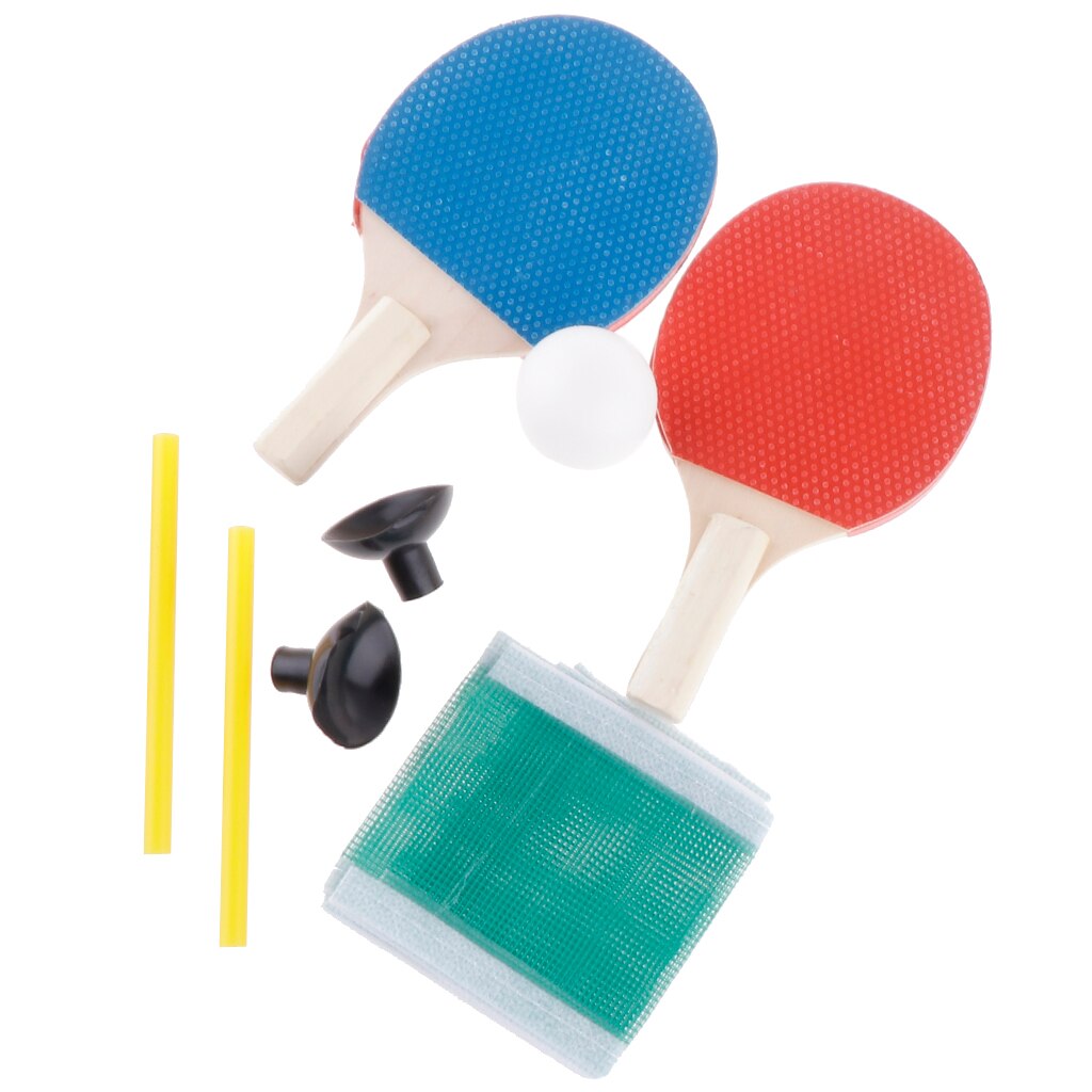 1 par mini bordtennis ping pong racket flaggermus baller nett sett  +1 x ball