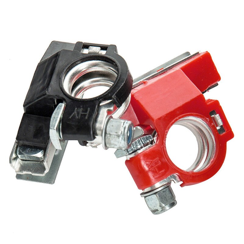 2Pcs 6V 12V +/- Battery Terminals Connectors Clamps Auto Battery Terminal Connector Battery Quick Release Clamps Accessories
