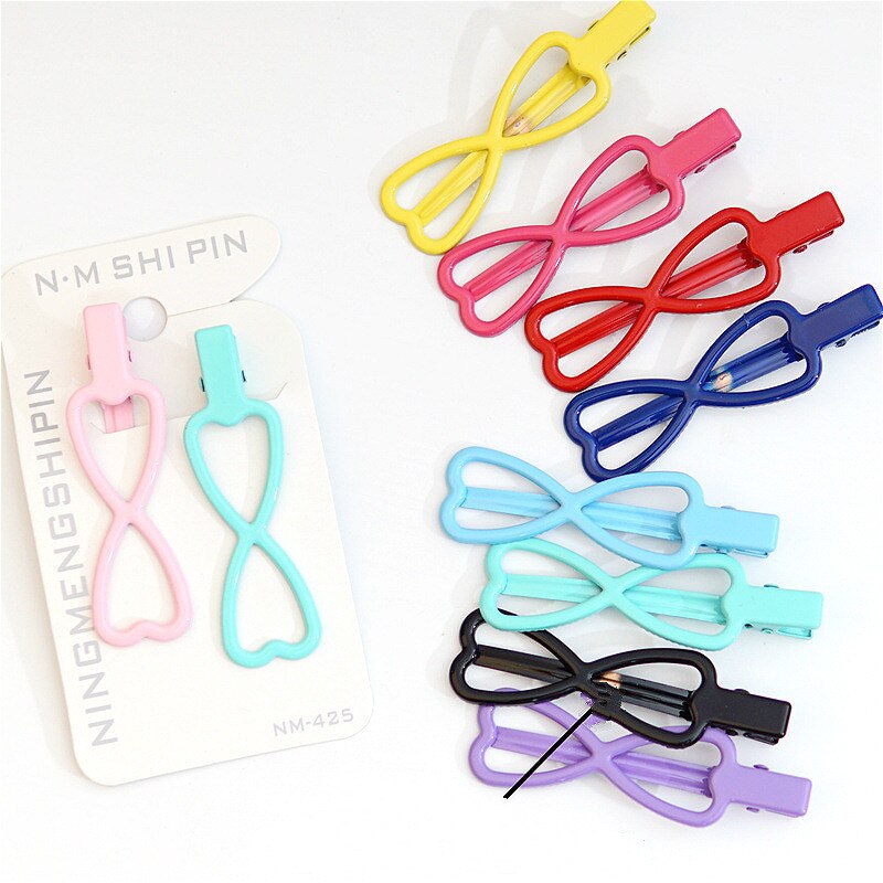 1 paar paarse haarspeldjes schattige prinsessenstijl kinderen glanzende textuur haarspeldjes baby zijclip meisjes accessoire