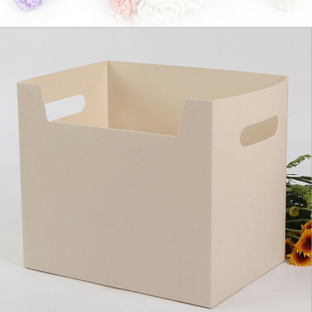 Portable PP Books File Box Paper Holders Drawers Office Documents Desktop Organizer Kit Socks Storage Drawers Roganizer: Beige