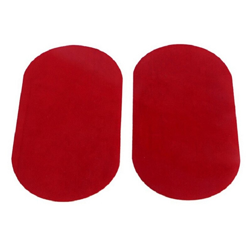 Lot de 2 patchs thermocollants ronds pour réparation de coudes et genoux, autocollants pour vêtements, accessoires vestimentaires: Rouge