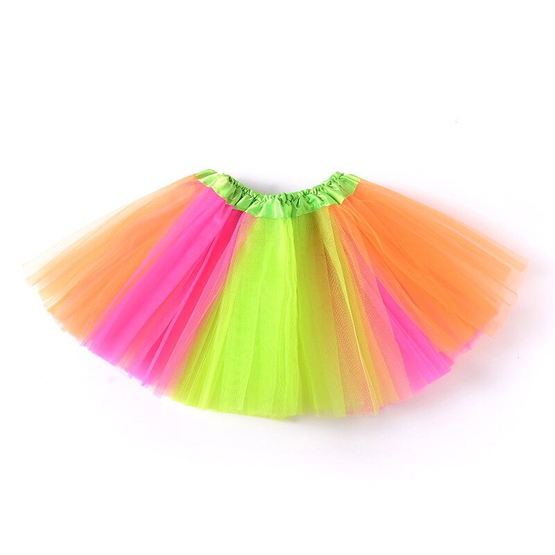 Baby Zomer Kleding Kinderen Tutu Rok Kindje Prinses Dressup Party Meisjes Kostuum Ballet Dans Slijtage Kleurrijke Chiffon Rok: k