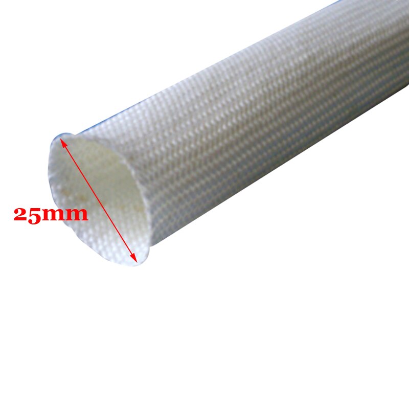 Glassfiber termisk isolasjon 2m/5m lengde hvit for webasto eberspacher for 22mm & 24mm eksosrør