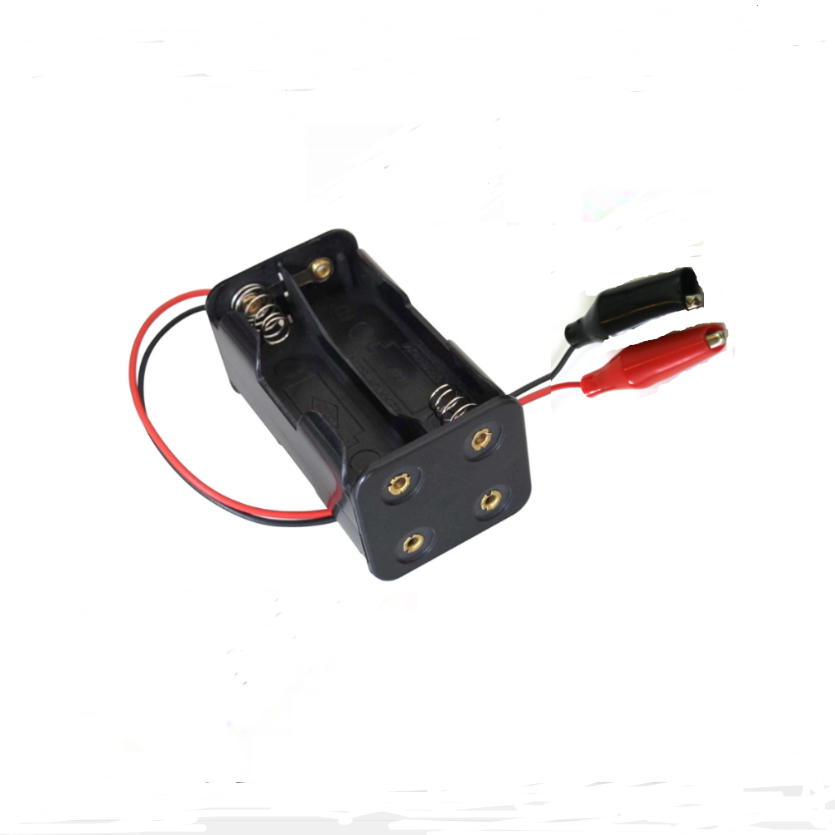 RC Auto Ontvanger Batterijhouder Case Box Pack 4xAA Compatibe JR Futaba 2.1mm 2.5mm 3 Pins Plug JST Man Vrouw 2 Pins Connector: Blauw