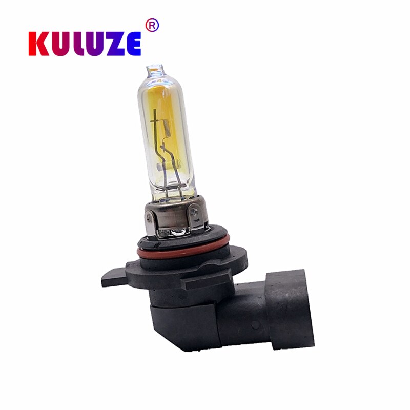 KULUZE 2 Pcs HIR2LL 12V55W 9012 Headlamp 2300K PX22D Halogen Lamp Replace Upgrade Super Yellow Rain And Fog Proof Light Car Bulb