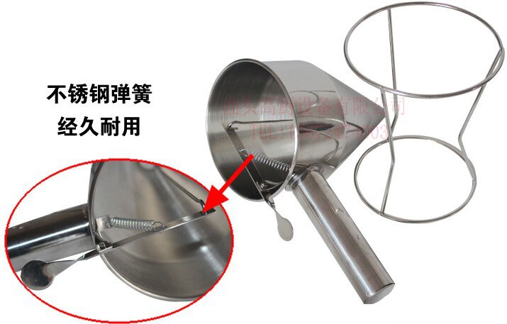 stainless steel batter dispenser waffle maker dispenser takoyaki funnel takoyaki tools