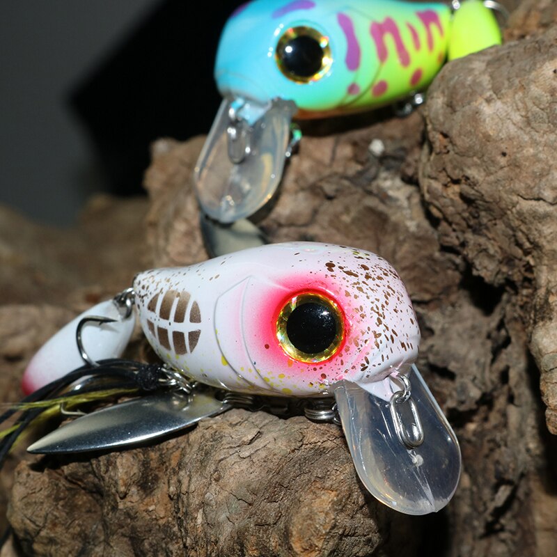 Histolure fiske sluk  sa40 sveiv 40mm 8g 12 farger flytende sluk bass gjedde wobblere crankbait