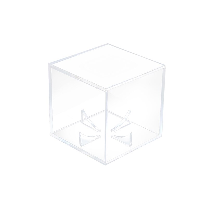 Acryl Baseball Display Vitrine - 80mm Transparenter Halter - Staubdichte Souvenir Aufbewahrungsbox