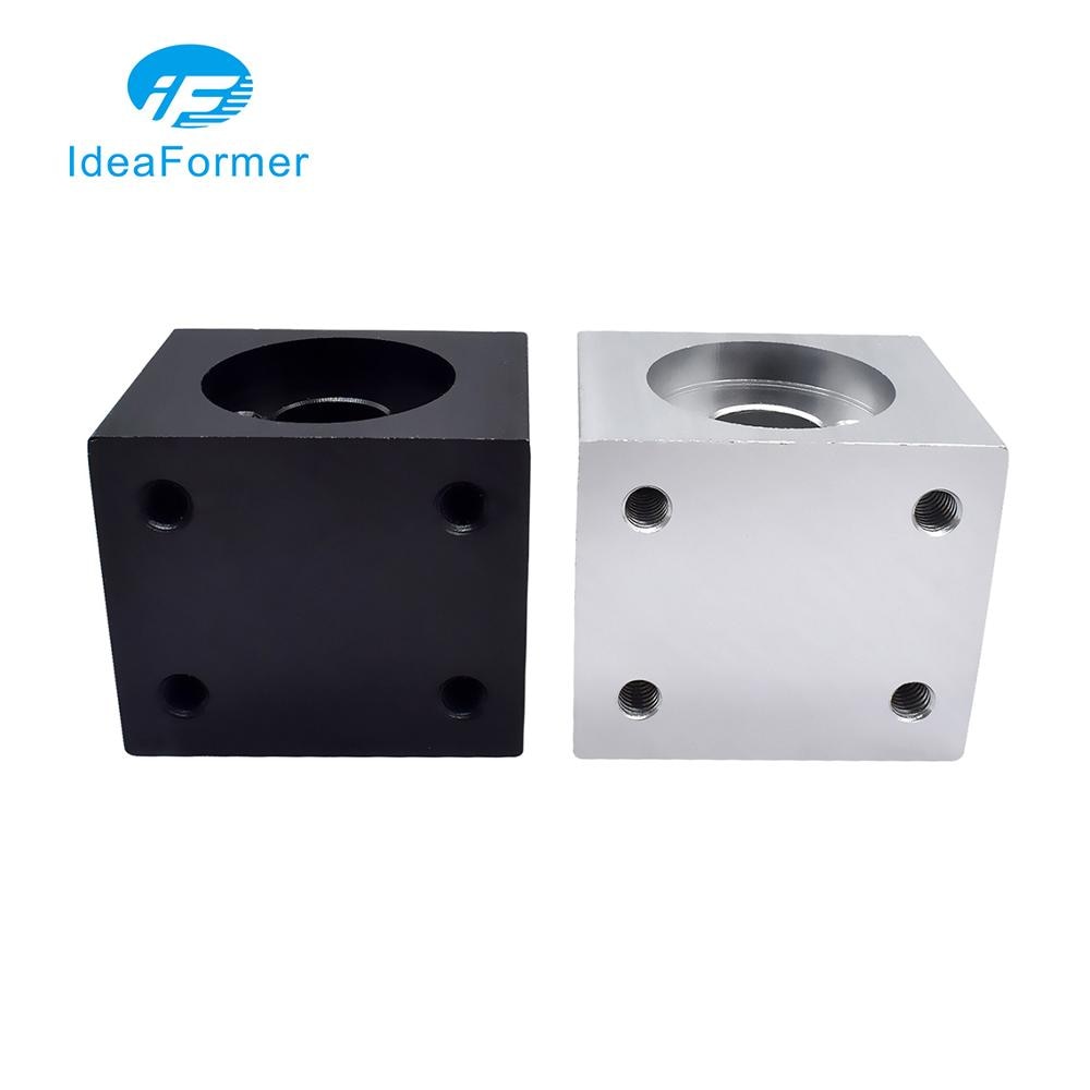 T8 Lead Screw Nut Housing Bracket Improved Version 3D Printer T8 Trapezoidal Lead Screw Conversion Nut Seat Aluminum Block