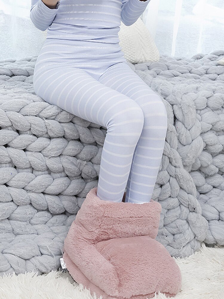 USB Electric Foot Warmer Built-in Heater Timer Function Power Saving Safe Start Warm Foot Cover Feet Heating Pad