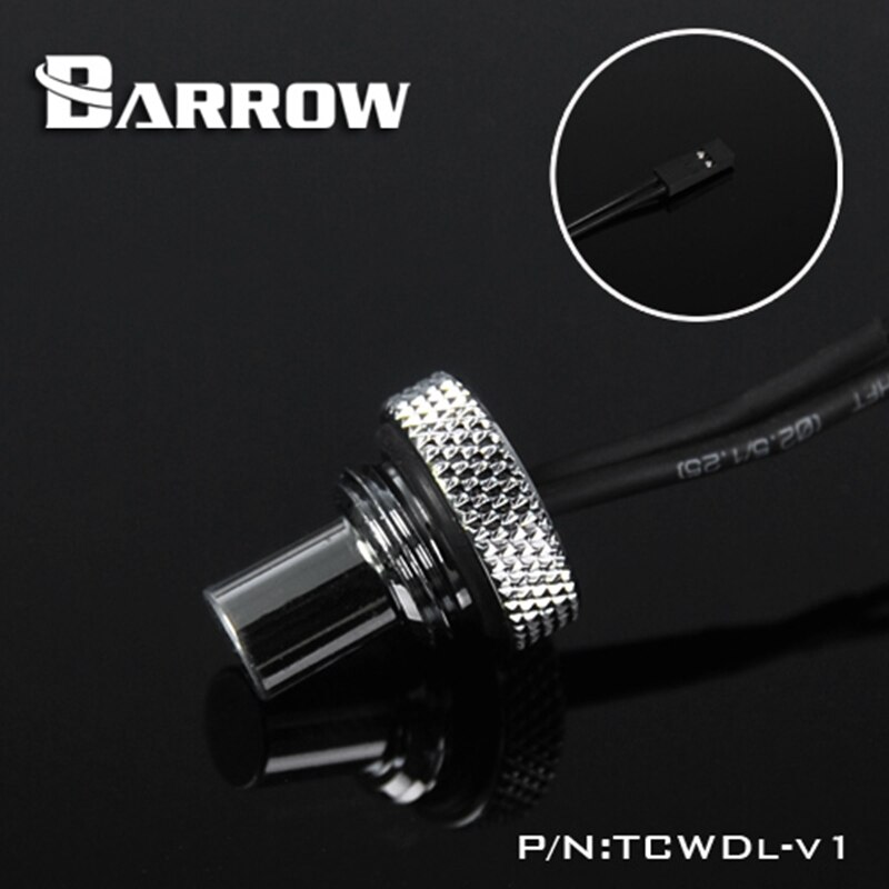 Barrow tcwdl -v1 , 10k temperatur vandstopforseglingspropper  , g1/4 vandkølepropper, udvidet type: Sølv