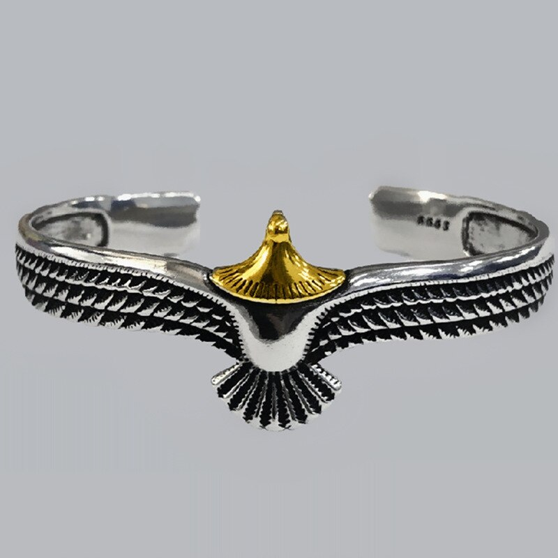 Retro Viking Raven Eagle Armband Eagle Open Manchet Pagan Sieraden Wrisband