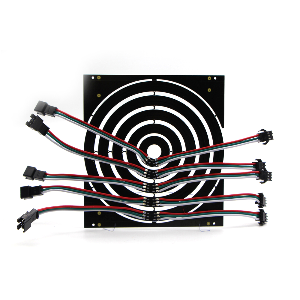 WS2812B ic Built-in RGB pixel Ring 8/16/24/35/45 Bits leds Module Individually Addressable 5050 RGB Full Color Round LED Circle