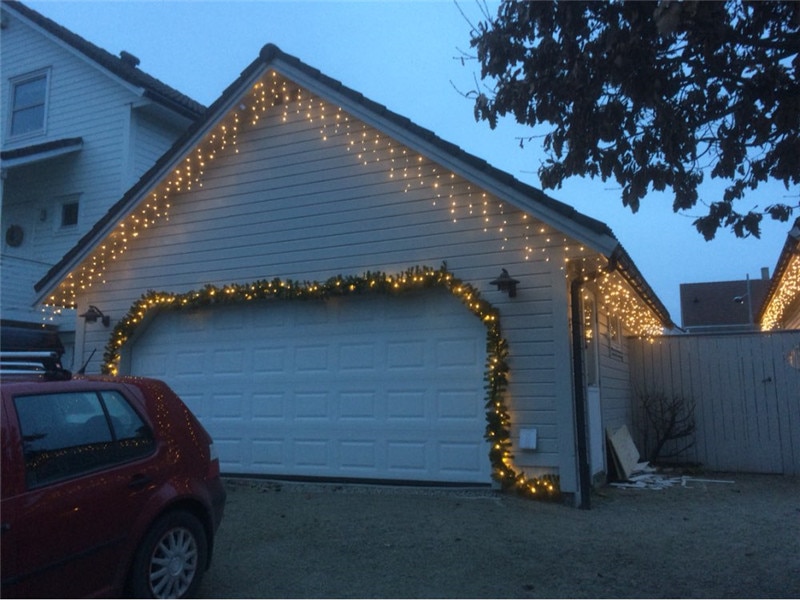 Luzes de natal decoração exterior 4.5m droop 0.3-0.4-0.5m led cortina icicle string luz ano novo festa de casamento guirlanda luz