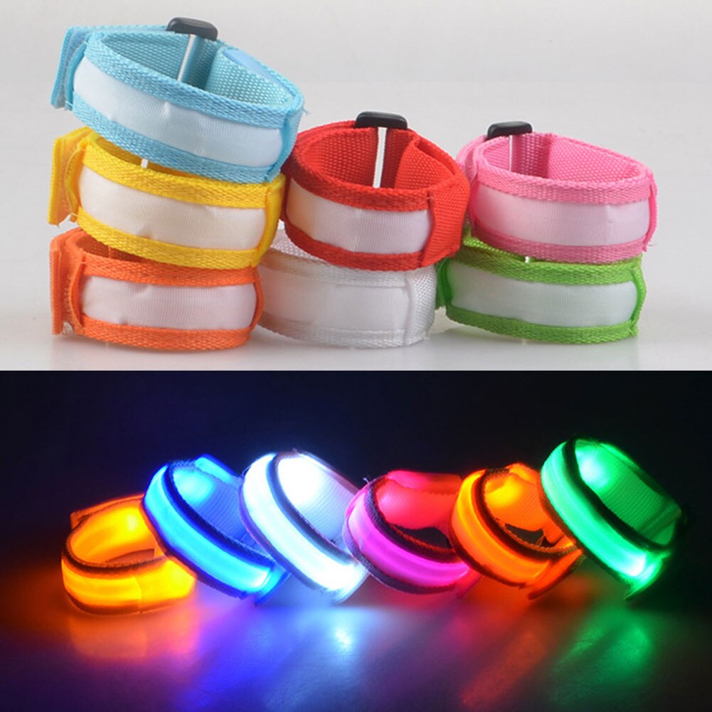 Licht hoch tanzen Party glühen LED Blinkt Handgelenk Band Armbinde Arm Band Gürtel Für Party Dekoration