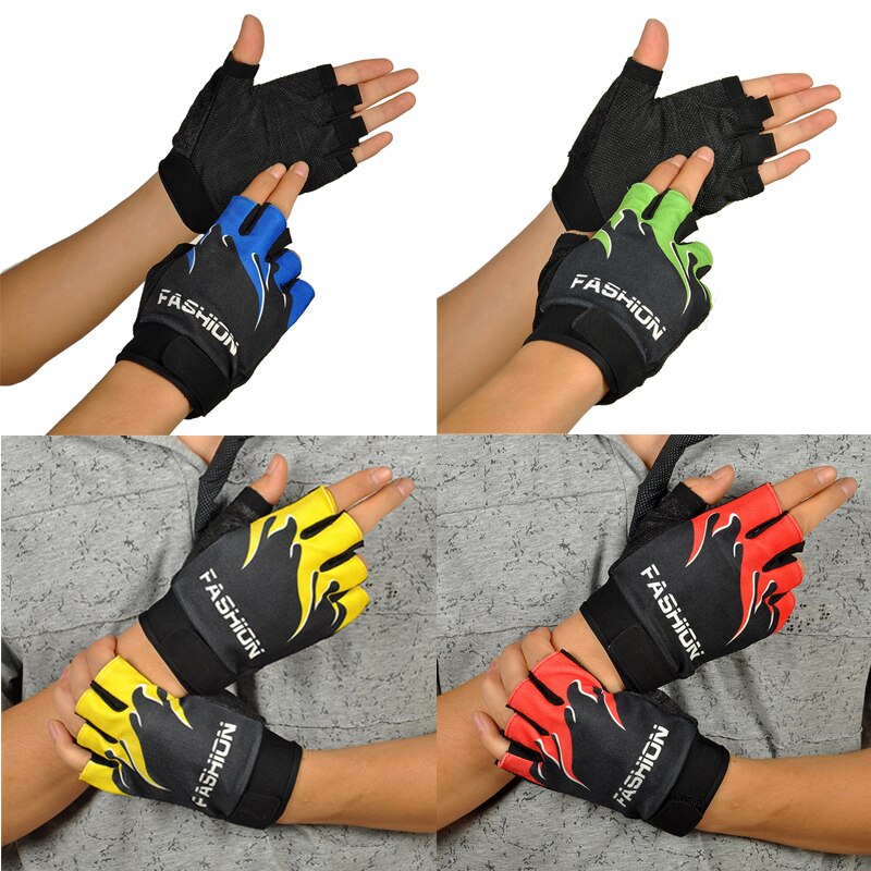 Outdoor Sport Fiets Fietsen Wandelen Gel Half Vinger Vingerloze Handschoenen Ademend Motorfiets MTB Racefiets Handschoenen