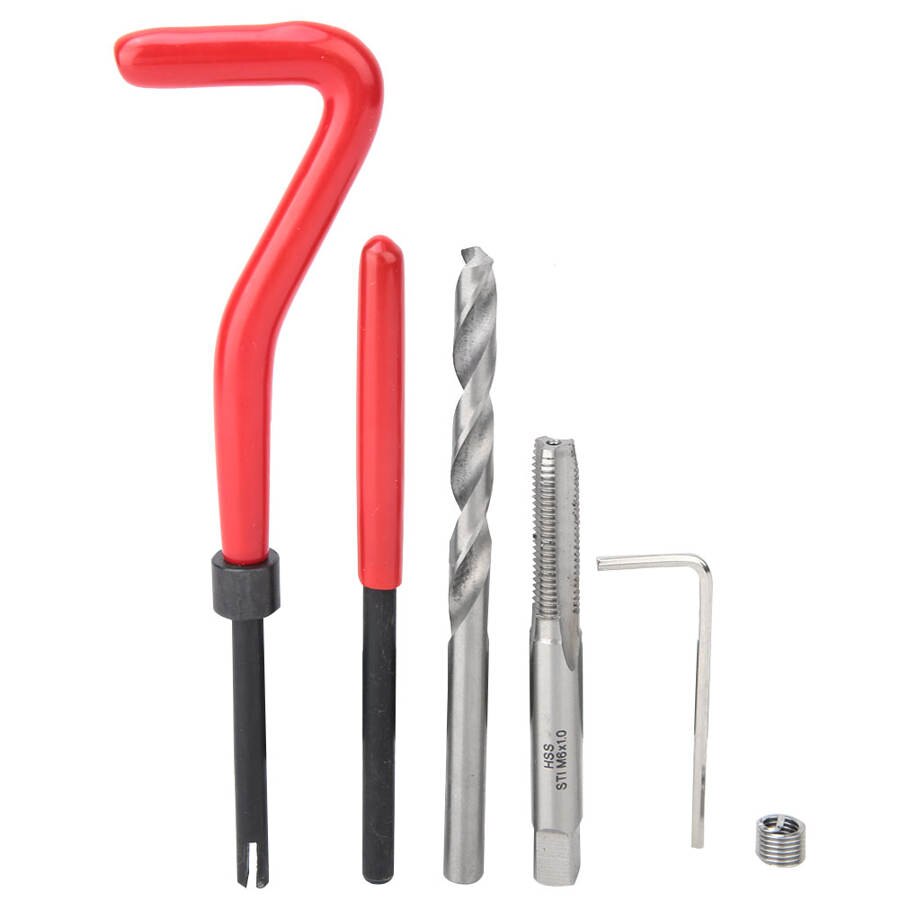 88Pcs Restoring Damaged Threads Thread Repair Tool Kits Screw Thread Inserts for Workshop 6mm-10mm