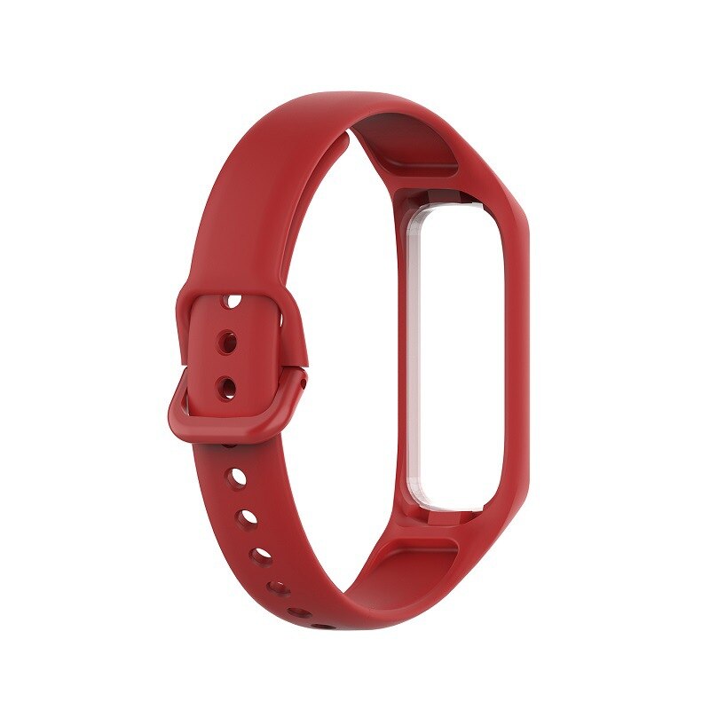Essidi Soft Silicone Bands For Samsung Galaxy Watch Fit e R375 Smart Bracelet Wrist Band Strap For Samsung Galaxy Fit e Correa: Red