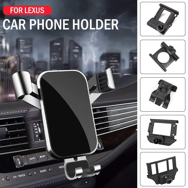 Car Mobile Phone Holder Mounts Stand GPS Gravity Navigation Bracket For Lexus ES LS NX RX UX 200 250 260 300 500 Car Accessories